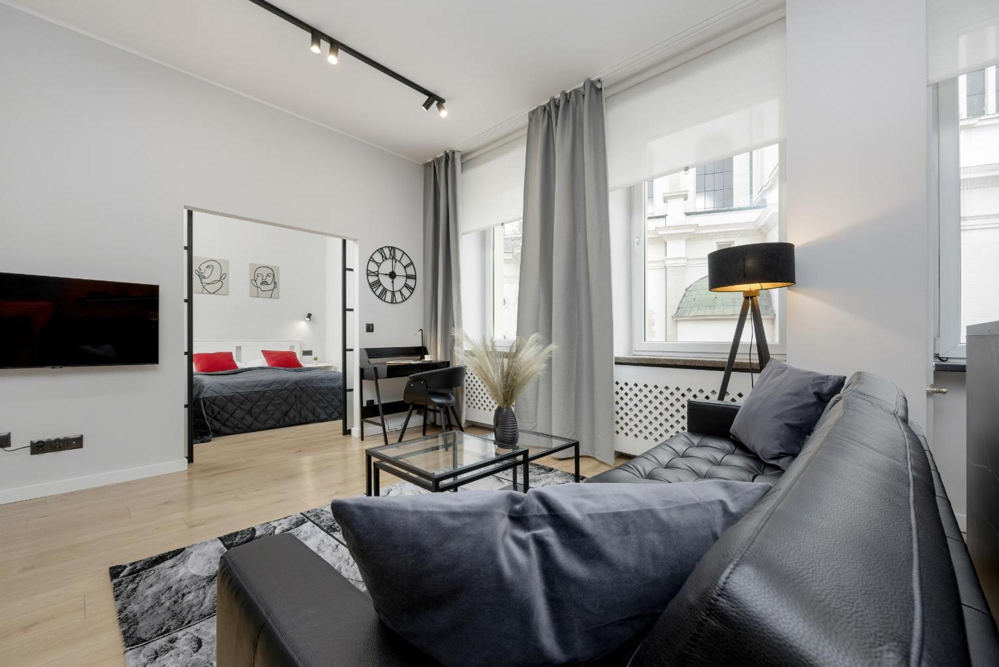 Exclusive Grey And Red Apartment In Warsaw Center By Noclegi Renters المظهر الخارجي الصورة