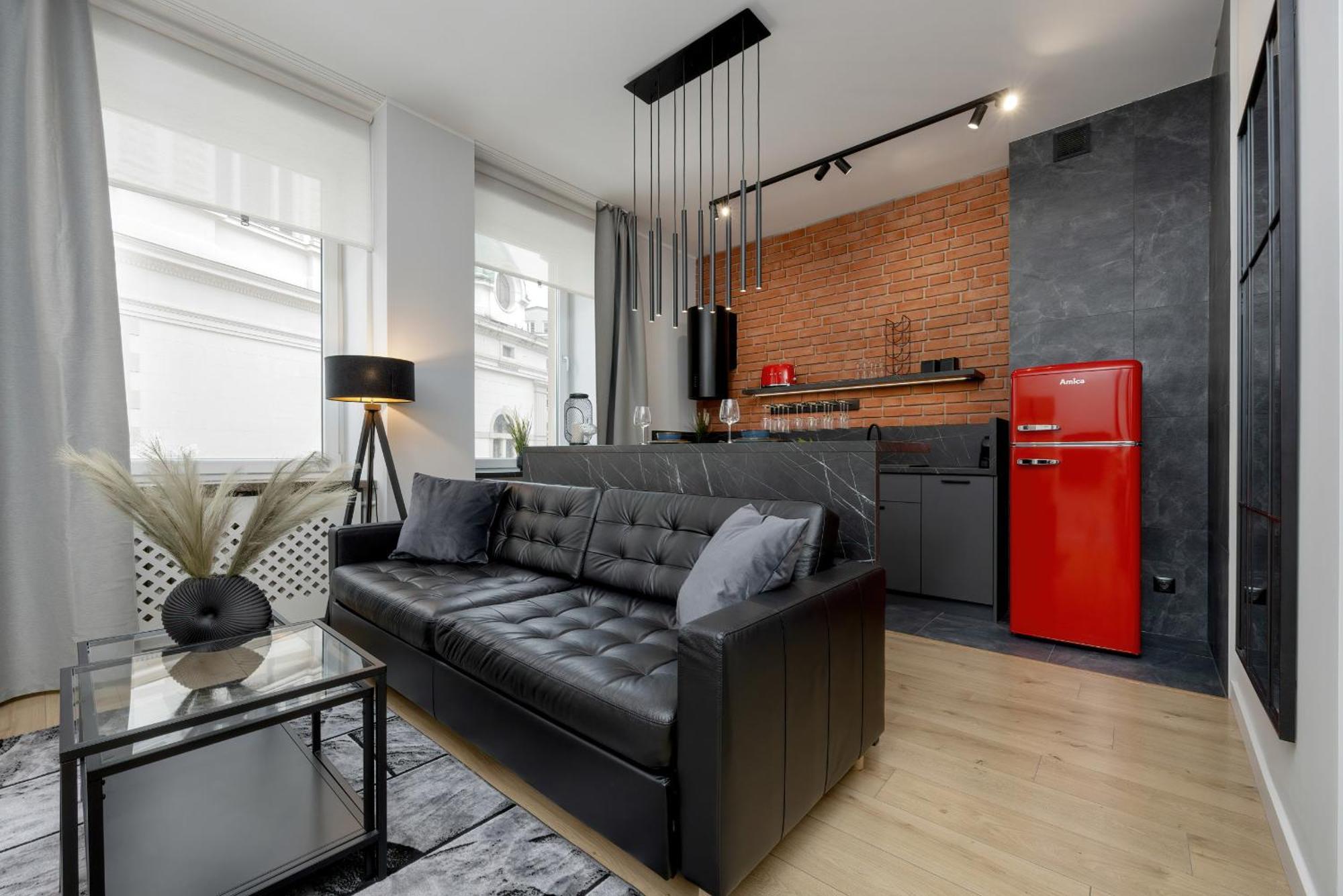 Exclusive Grey And Red Apartment In Warsaw Center By Noclegi Renters المظهر الخارجي الصورة